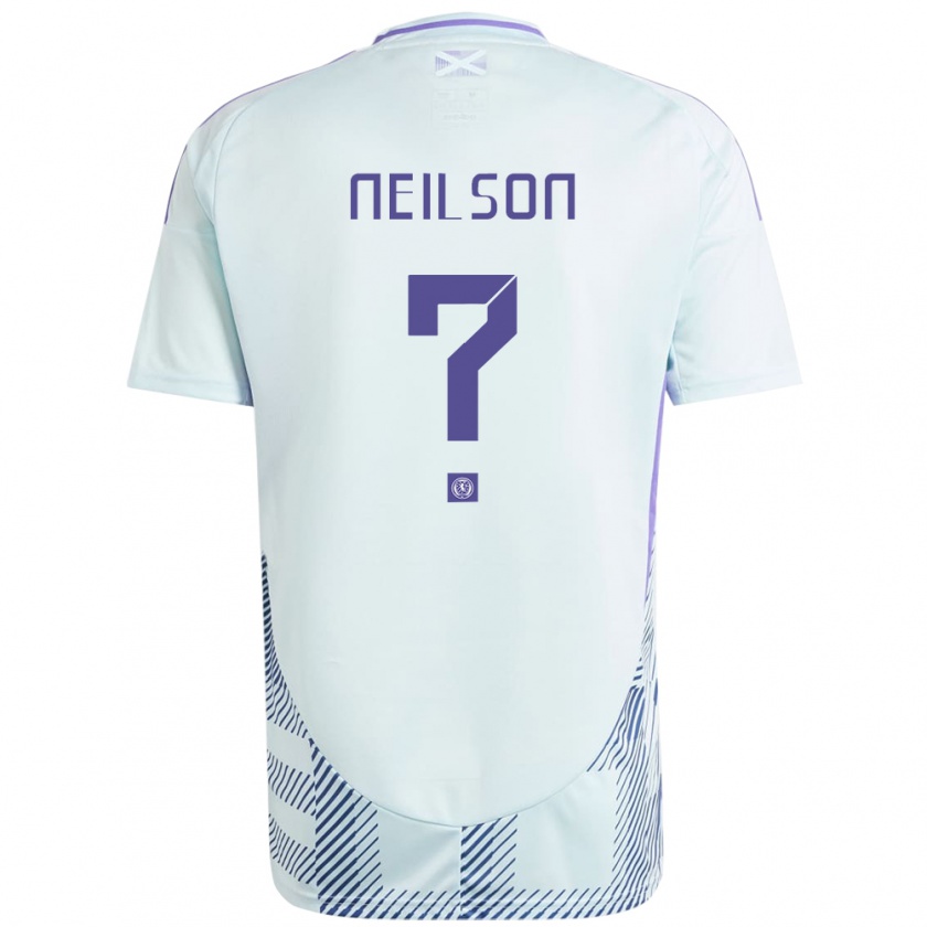 Kandiny Hombre Camiseta Escocia Lewis Neilson #0 Azul Menta Claro 2ª Equipación 24-26 La Camisa Chile