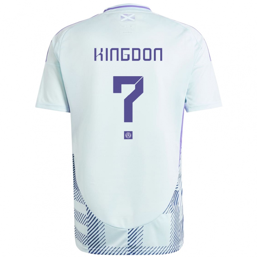 Kandiny Hombre Camiseta Escocia Jack Kingdon #0 Azul Menta Claro 2ª Equipación 24-26 La Camisa Chile