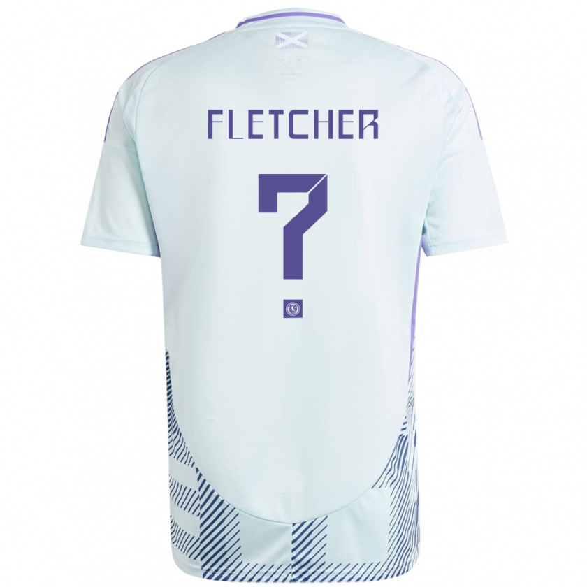 Kandiny Hombre Camiseta Escocia Tyler Fletcher #0 Azul Menta Claro 2ª Equipación 24-26 La Camisa Chile