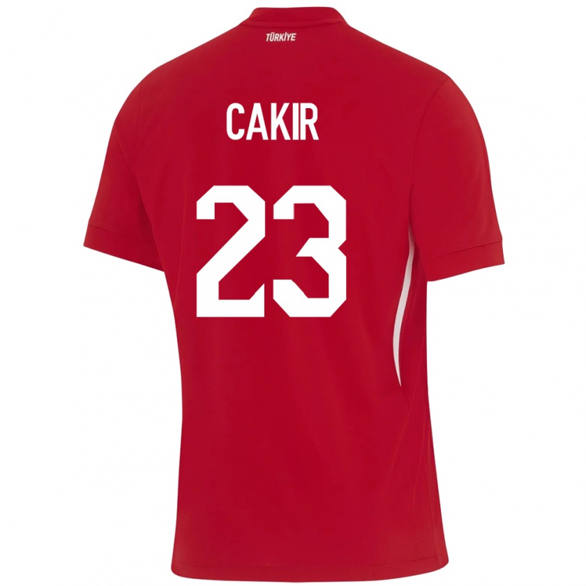 Kandiny Hombre Camiseta Turquía Uğurcan Çakır #23 Rojo 2ª Equipación 24-26 La Camisa Chile