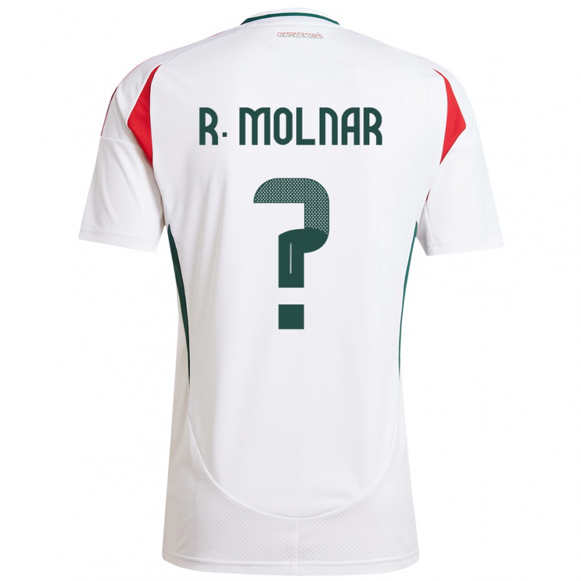 Kandiny Hombre Camiseta Hungría Rajmund Molnár #0 Blanco 2ª Equipación 24-26 La Camisa Chile