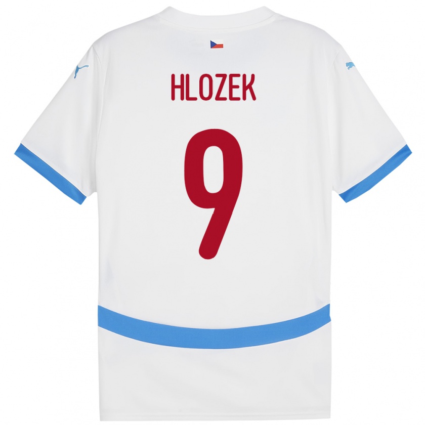 Kandiny Hombre Camiseta Chequia Adam Hlozek #9 Blanco 2ª Equipación 24-26 La Camisa Chile