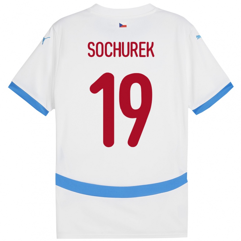 Kandiny Hombre Camiseta Chequia Hugo Sochurek #19 Blanco 2ª Equipación 24-26 La Camisa Chile