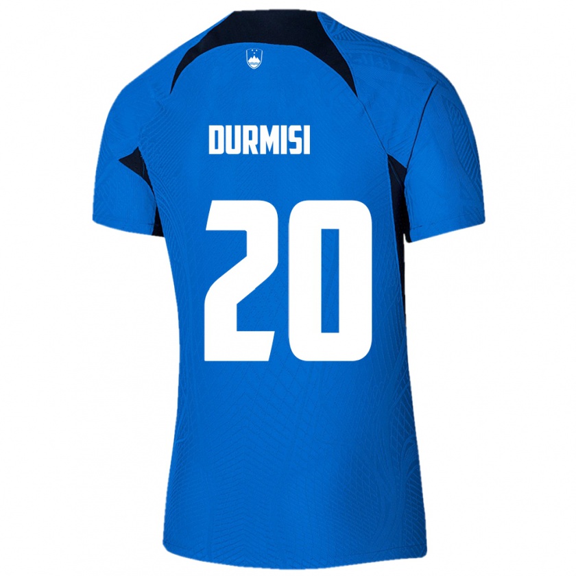 Kandiny Hombre Camiseta Eslovenia Arman Durmisi #20 Azul 2ª Equipación 24-26 La Camisa Chile