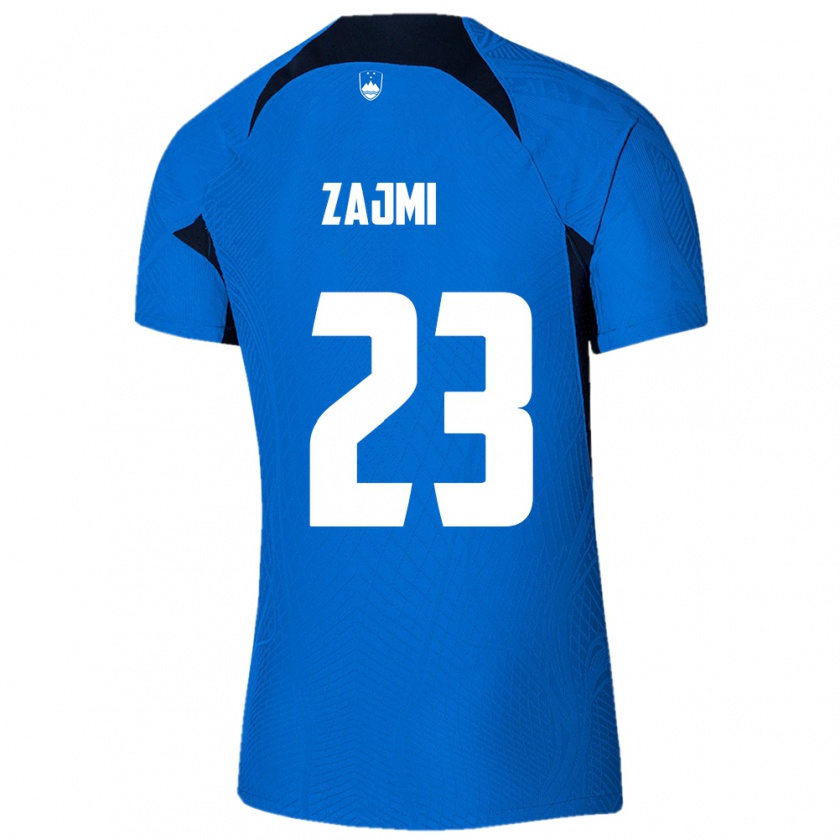 Kandiny Hombre Camiseta Eslovenia Luana Zajmi #23 Azul 2ª Equipación 24-26 La Camisa Chile