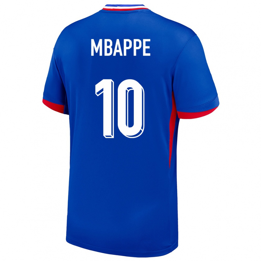 Kandiny Mujer Camiseta Francia Kylian Mbappe #10 Azul 1ª Equipación 24-26 La Camisa Chile