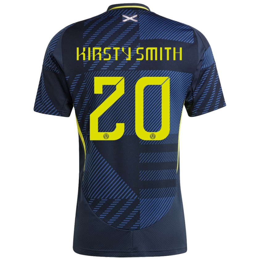 Kandiny Mujer Camiseta Escocia Kirsty Smith #20 Azul Oscuro 1ª Equipación 24-26 La Camisa Chile