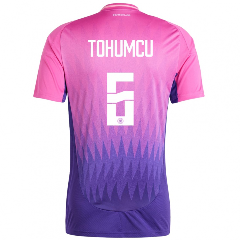 Kandiny Mujer Camiseta Alemania Umut Tohumcu #6 Rosado Morado 2ª Equipación 24-26 La Camisa Chile