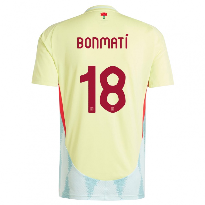 Kandiny Mujer Camiseta España Aitana Bonmati #18 Amarillo 2ª Equipación 24-26 La Camisa Chile