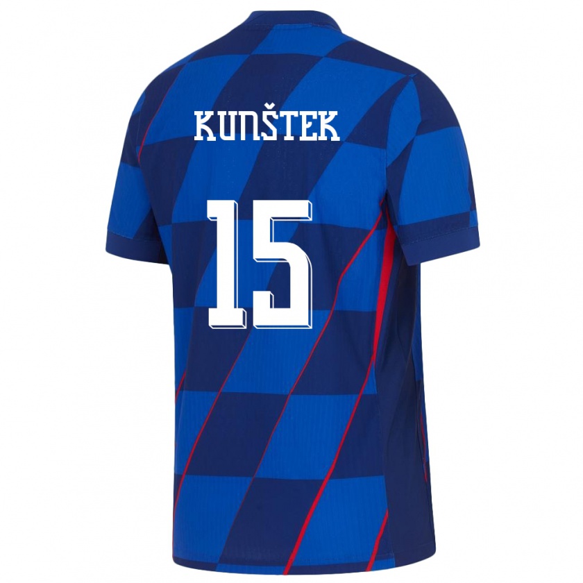 Kandiny Mujer Camiseta Croacia Maria Kunstek #15 Azul 2ª Equipación 24-26 La Camisa Chile