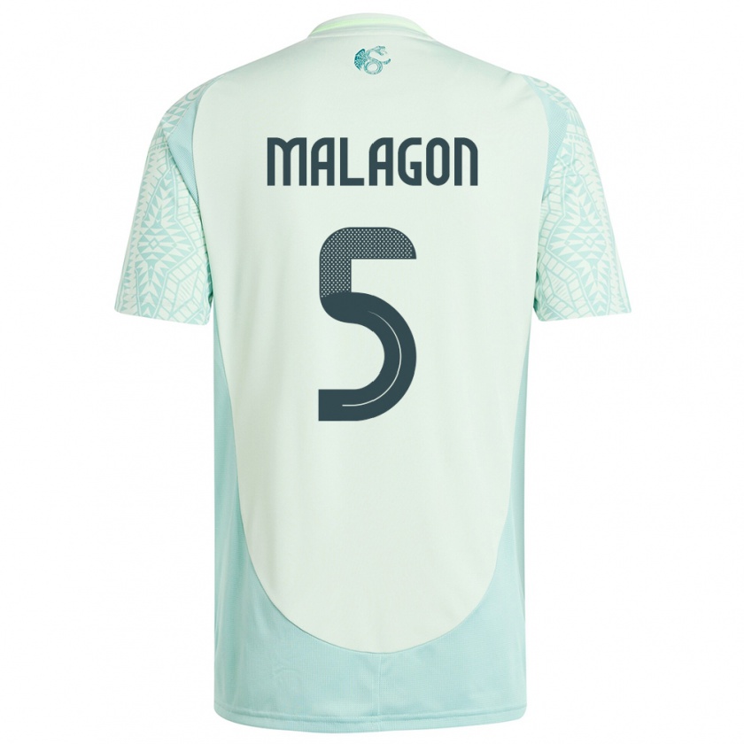 Kandiny Mujer Camiseta México Luis Malagon #5 Lino Verde 2ª Equipación 24-26 La Camisa Chile