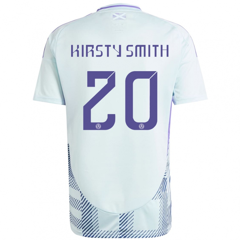 Kandiny Mujer Camiseta Escocia Kirsty Smith #20 Azul Menta Claro 2ª Equipación 24-26 La Camisa Chile