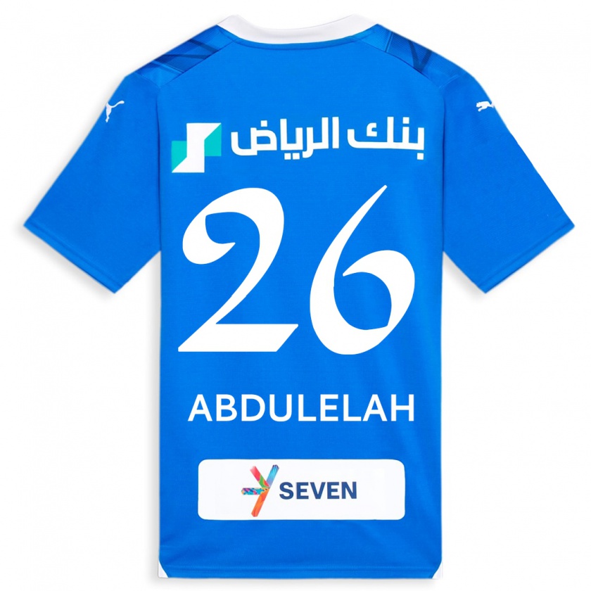 Kandiny Niño Camiseta Abdulelah Al-Malki #26 Azul 1ª Equipación 2023/24 La Camisa Chile