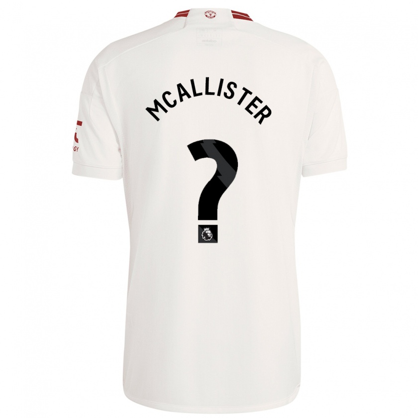 Kandiny Hombre Camiseta Finley Mcallister #0 Blanco Equipación Tercera 2023/24 La Camisa Chile