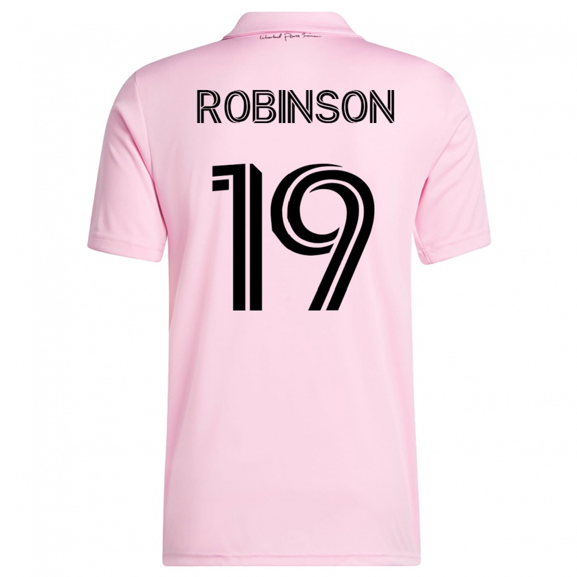 Kandiny Mujer Camiseta Robbie Robinson #19 Rosa 1ª Equipación 2023/24 La Camisa Chile