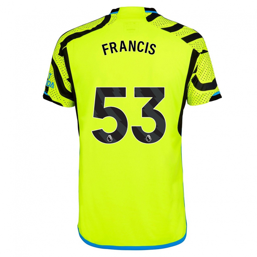 Kandiny Mujer Camiseta Jack Henry-Francis #53 Amarillo 2ª Equipación 2023/24 La Camisa Chile