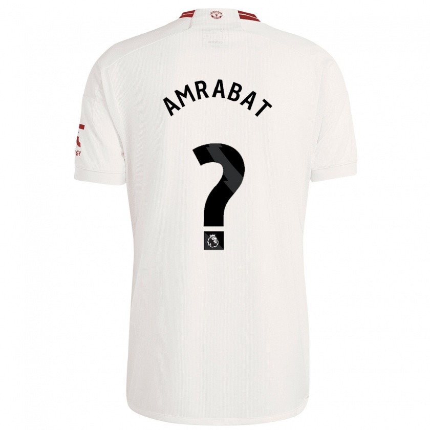 Kandiny Mujer Camiseta Sofyan Amrabat #0 Blanco Equipación Tercera 2023/24 La Camisa Chile