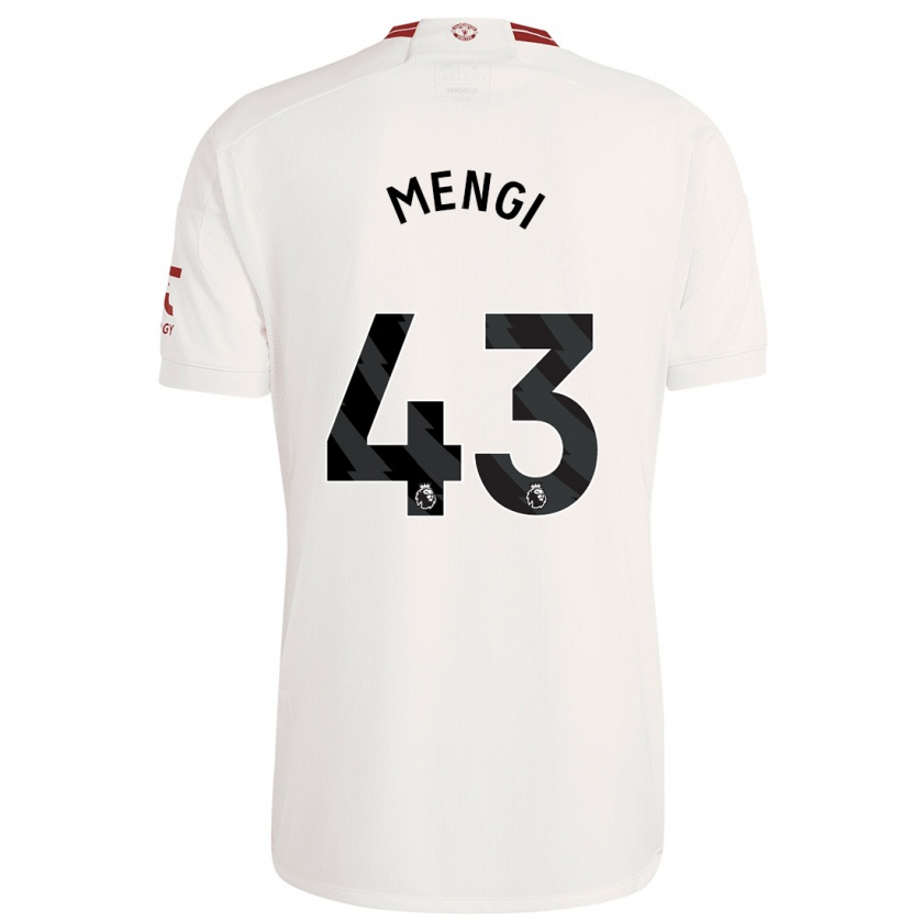 Kandiny Mujer Camiseta Teden Mengi #43 Blanco Equipación Tercera 2023/24 La Camisa Chile