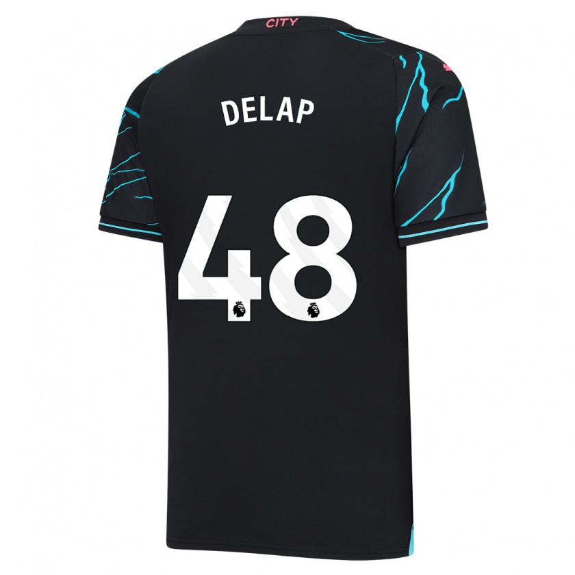 Kandiny Mujer Camiseta Liam Delap #48 Azul Oscuro Equipación Tercera 2023/24 La Camisa Chile