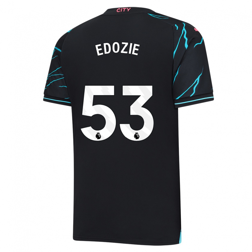 Kandiny Mujer Camiseta Samuel Edozie #53 Azul Oscuro Equipación Tercera 2023/24 La Camisa Chile