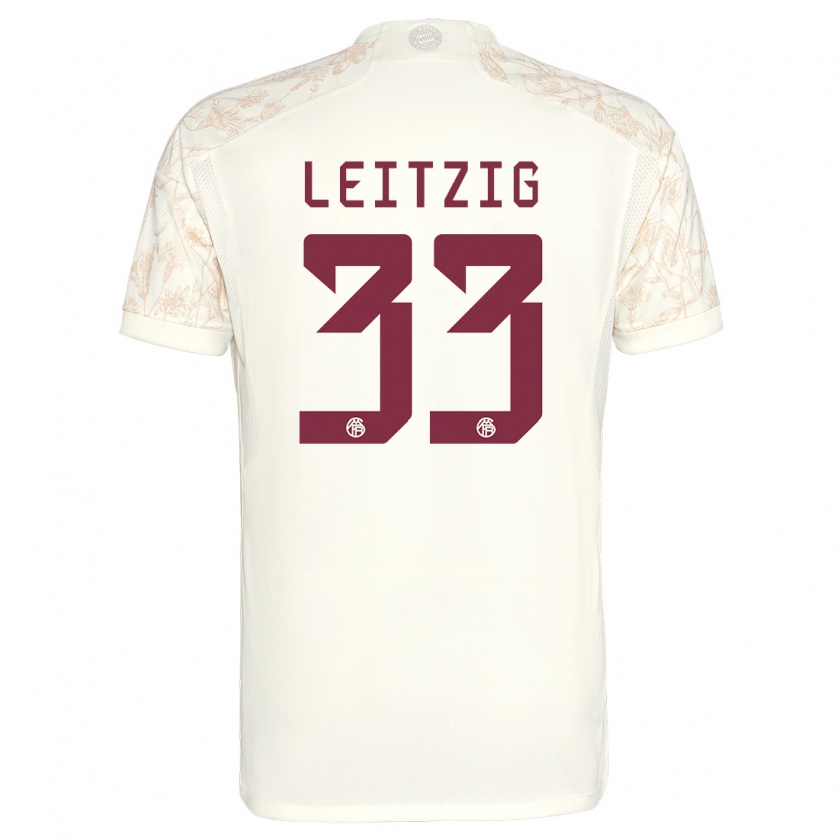 Kandiny Mujer Camiseta Janina Leitzig #33 Blanquecino Equipación Tercera 2023/24 La Camisa Chile