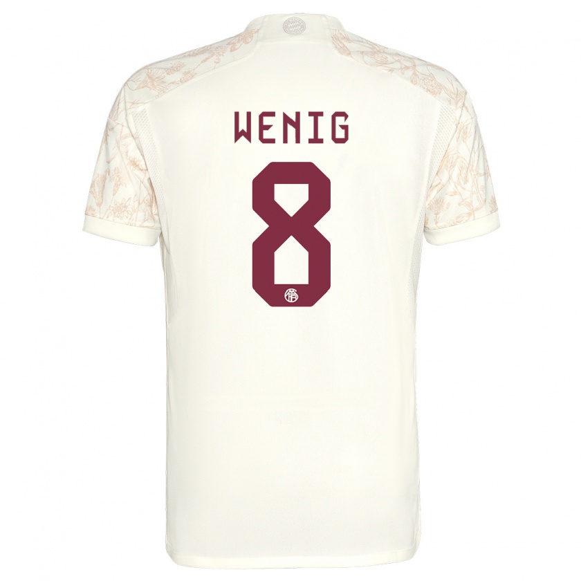 Kandiny Mujer Camiseta Marcel Wenig #8 Blanquecino Equipación Tercera 2023/24 La Camisa Chile