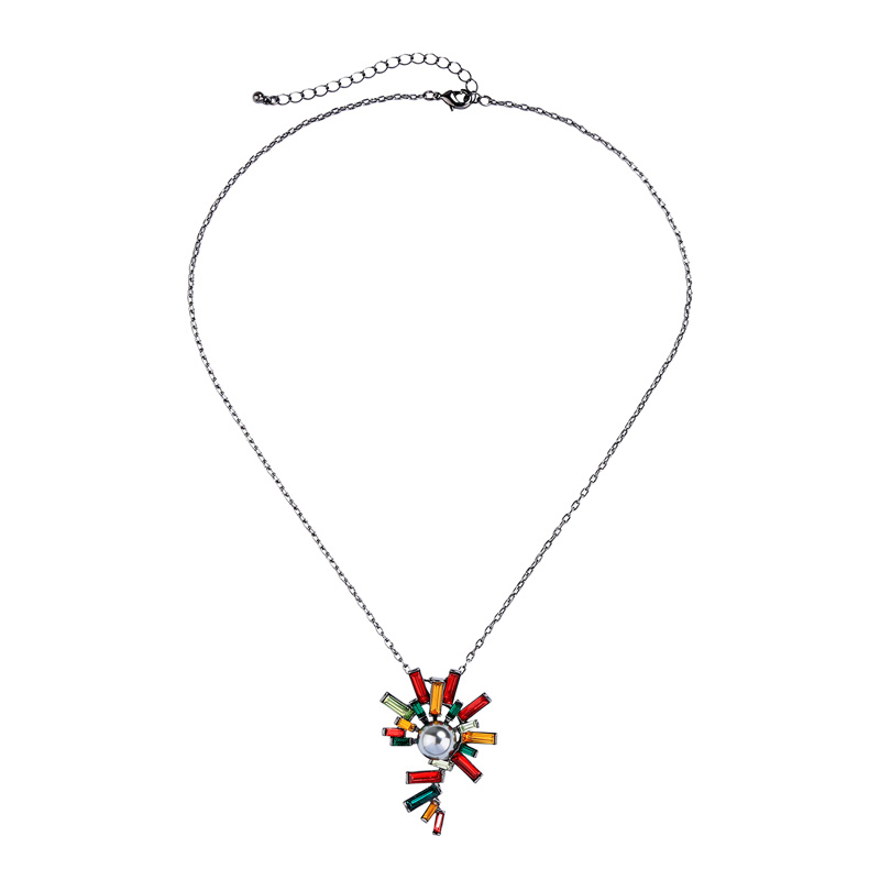 Kandiny - Creative Colorful Crystal Pearl Pendant Necklace