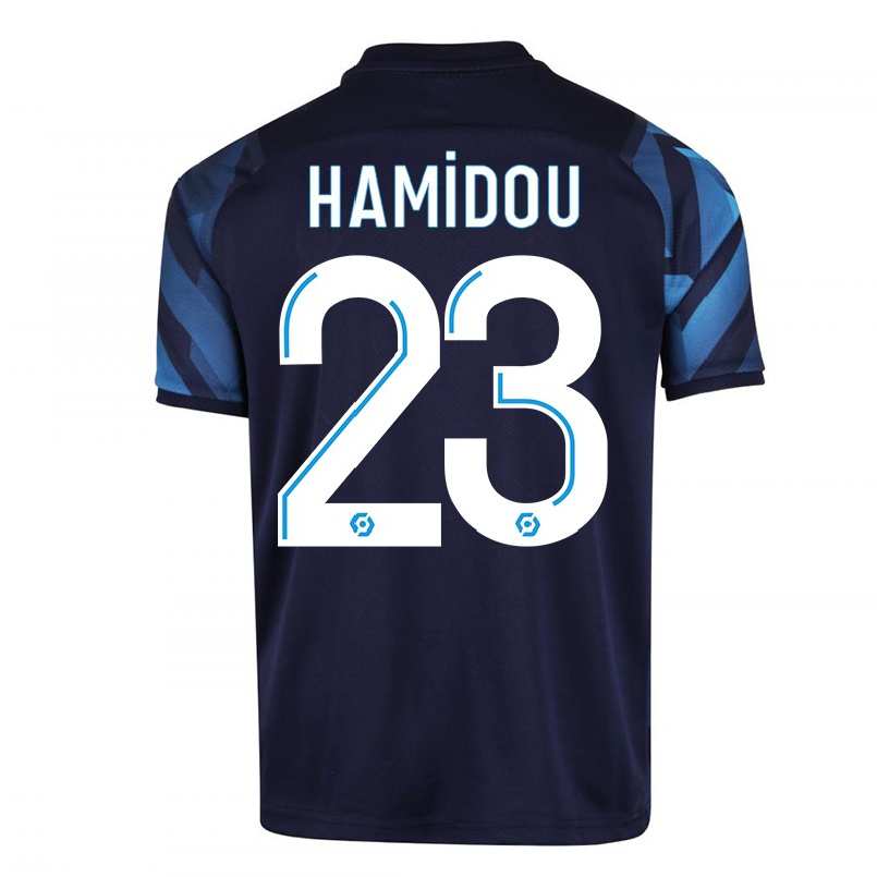 Hombre Fútbol Camiseta Jamila Hamidou #23 Azul Oscuro 2ª Equipación 2021/22 La Camisa Chile