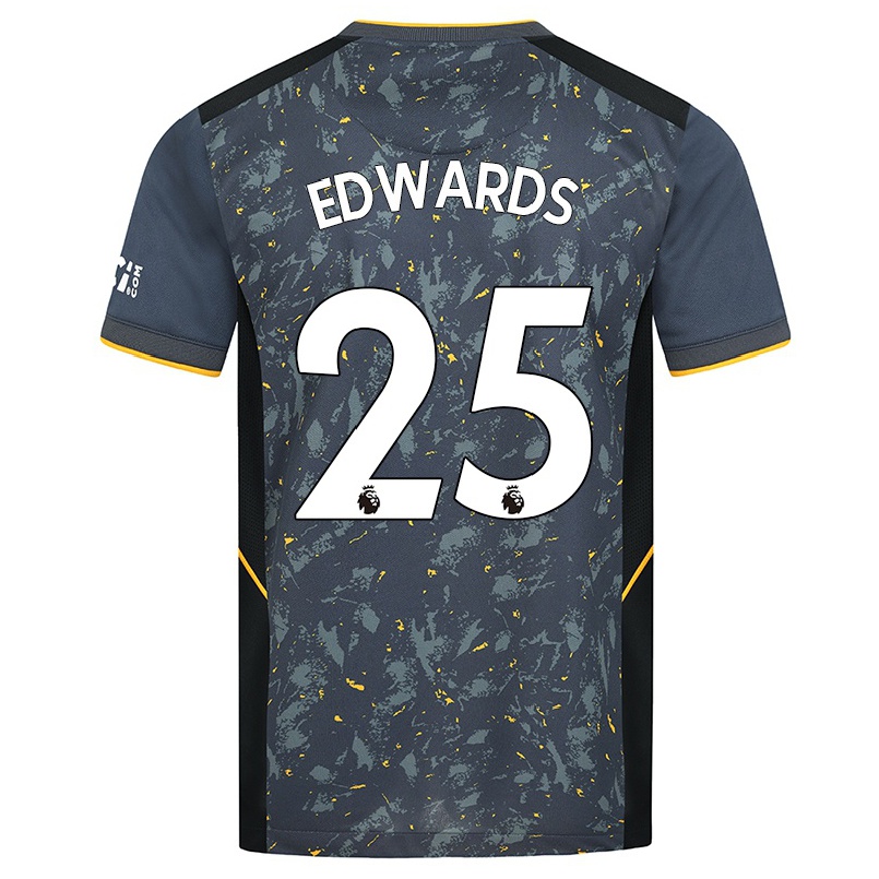 Hombre Fútbol Camiseta Nyah Edwards #25 Gris 2ª Equipación 2021/22 La Camisa Chile