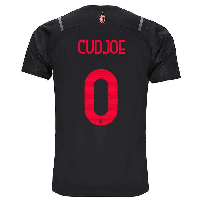 Hombre Fútbol Camiseta Kelvin Cudjoe #0 Negro 3ª Equipación 2021/22 La Camisa Chile