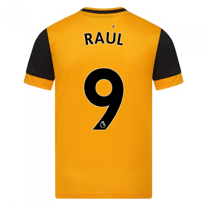 Hombre Fútbol Camiseta Raul Jimenez #9 1ª Equipación Naranja 2020/21 La Camisa Chile