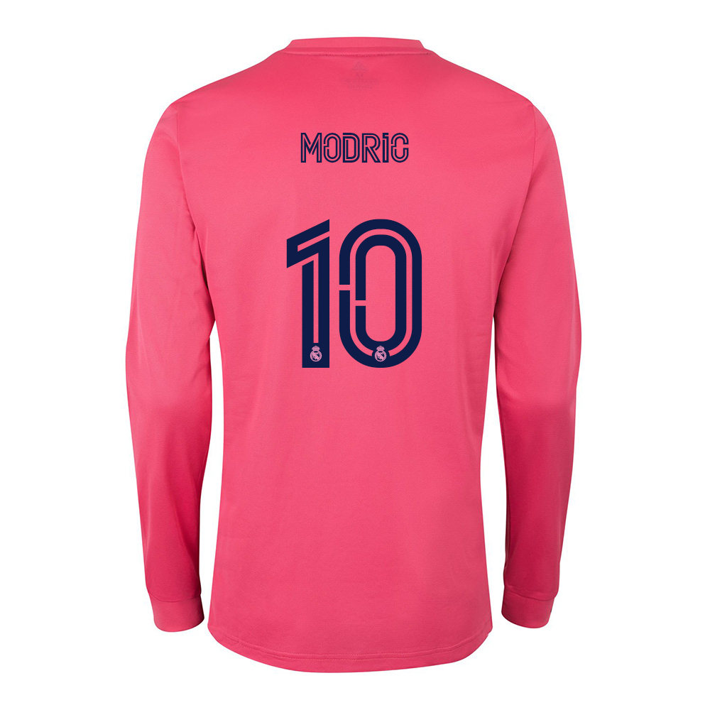 Hombre Fútbol Camiseta Luka Modric #10 2ª Equipación Rosado 2020/21 La Camisa Chile