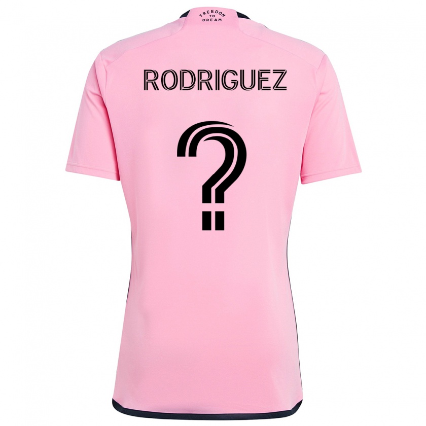 Kandiny Niño Camiseta Emerson Rodríguez #0 Rosa 1ª Equipación 2024/25 La Camisa Chile