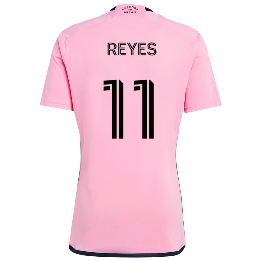 Kandiny Niño Camiseta Dairon Reyes #11 Rosa 1ª Equipación 2024/25 La Camisa Chile