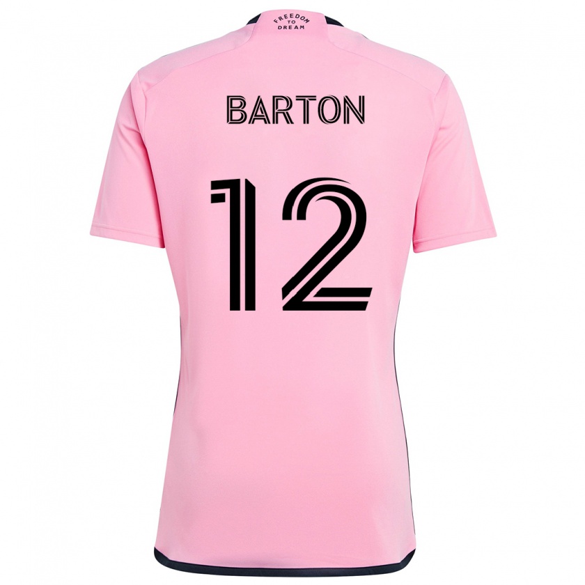 Kandiny Niño Camiseta Tye Barton #12 Rosa 1ª Equipación 2024/25 La Camisa Chile