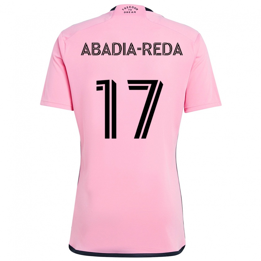 Kandiny Niño Camiseta Ezequiel Abadia-Reda #17 Rosa 1ª Equipación 2024/25 La Camisa Chile