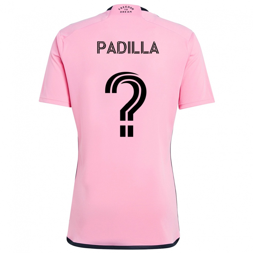 Kandiny Niño Camiseta Leandro Padilla #0 Rosa 1ª Equipación 2024/25 La Camisa Chile