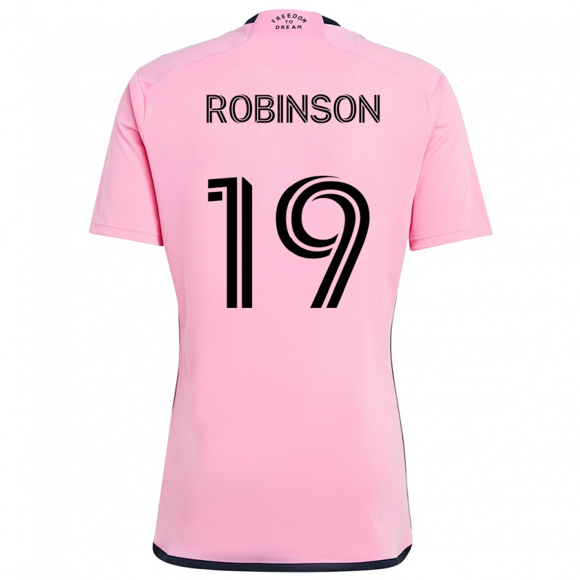 Kandiny Niño Camiseta Robbie Robinson #19 Rosa 1ª Equipación 2024/25 La Camisa Chile