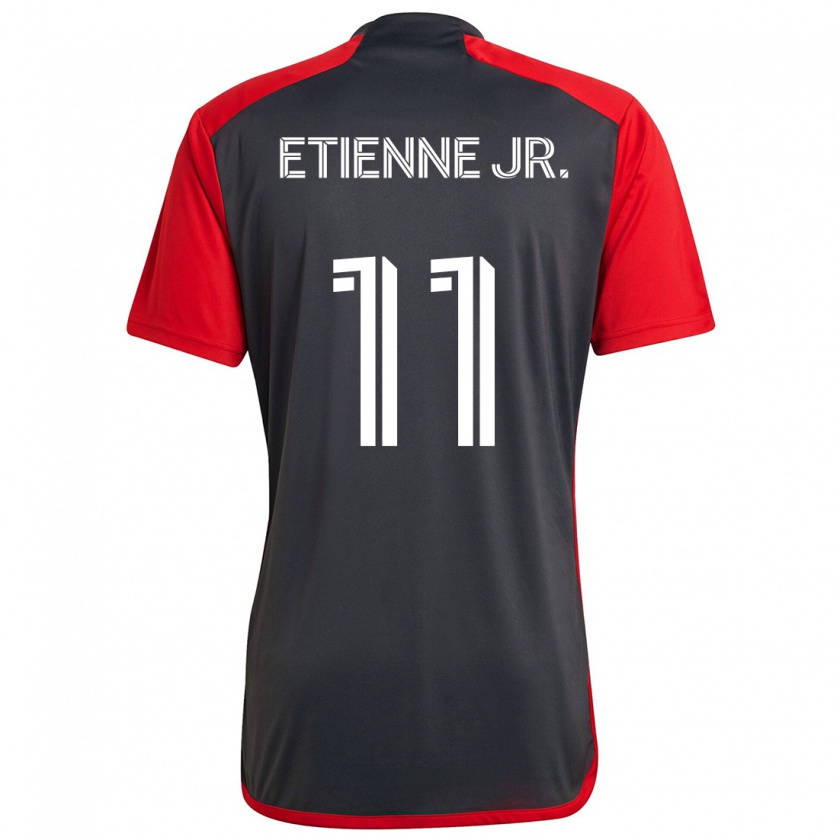 Kandiny Niño Camiseta Derrick Etienne Jr. #11 Rojo Grayn 1ª Equipación 2024/25 La Camisa Chile