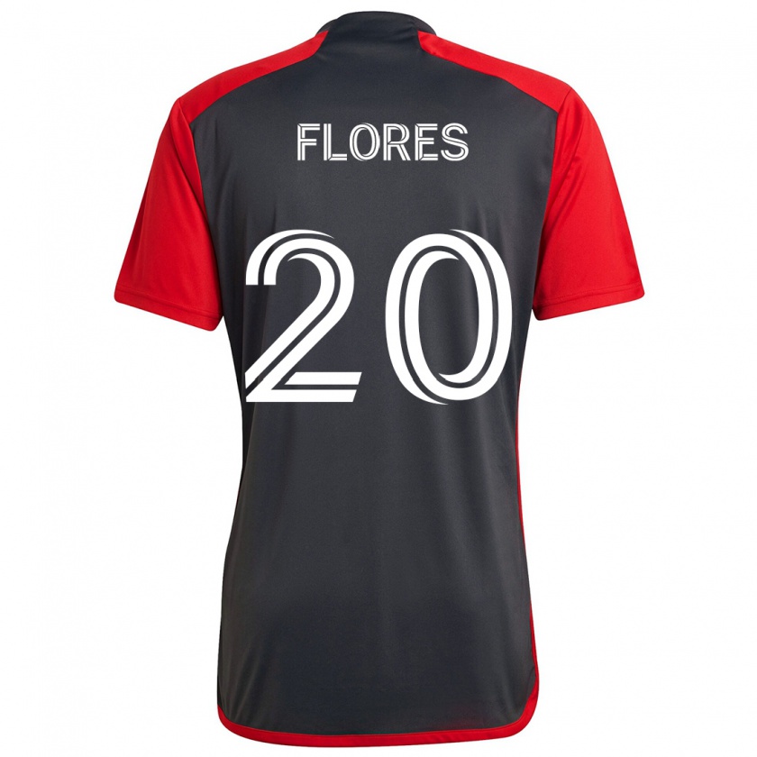 Kandiny Niño Camiseta Deybi Flores #20 Rojo Grayn 1ª Equipación 2024/25 La Camisa Chile