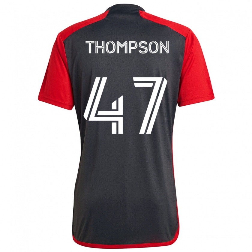 Kandiny Niño Camiseta Kosi Thompson #47 Rojo Grayn 1ª Equipación 2024/25 La Camisa Chile