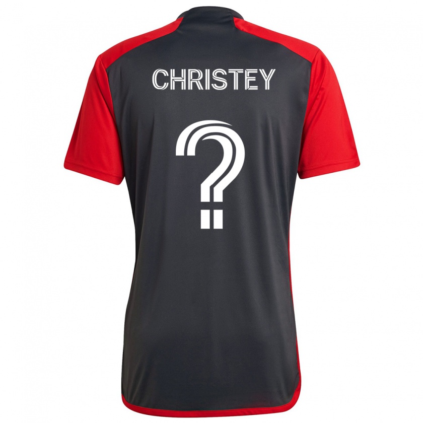 Kandiny Niño Camiseta Quentin Christey #0 Rojo Grayn 1ª Equipación 2024/25 La Camisa Chile