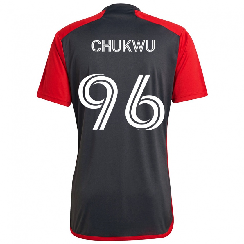 Kandiny Niño Camiseta Richard Chukwu #96 Rojo Grayn 1ª Equipación 2024/25 La Camisa Chile