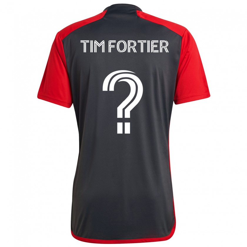 Kandiny Niño Camiseta Tim Fortier #0 Rojo Grayn 1ª Equipación 2024/25 La Camisa Chile