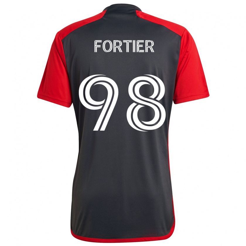 Kandiny Niño Camiseta Kristjan Fortier #98 Rojo Grayn 1ª Equipación 2024/25 La Camisa Chile