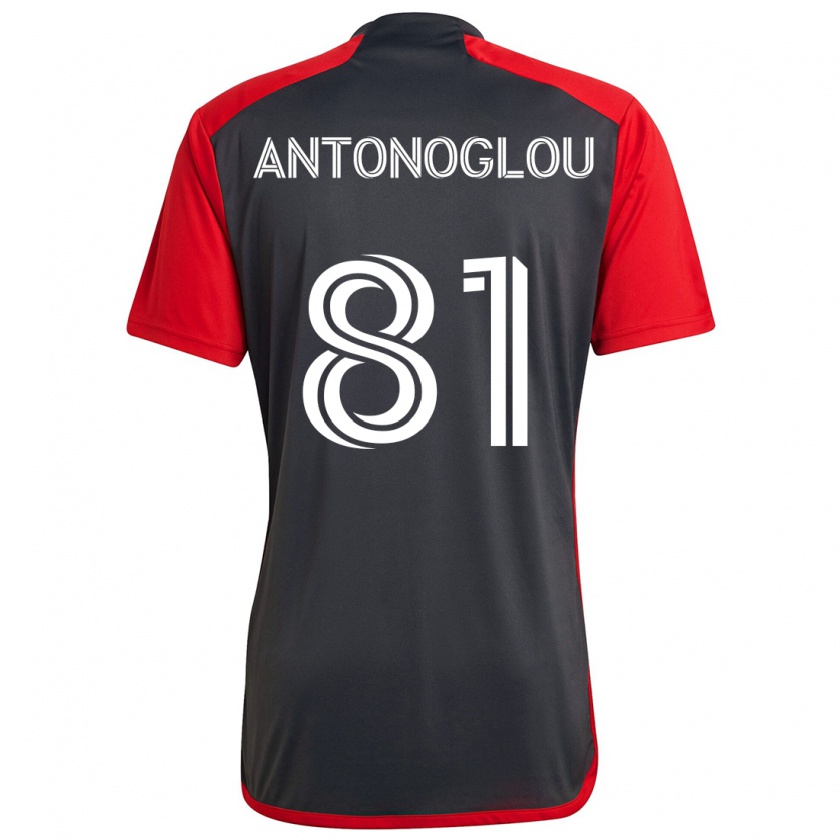 Kandiny Niño Camiseta Themi Antonoglou #81 Rojo Grayn 1ª Equipación 2024/25 La Camisa Chile