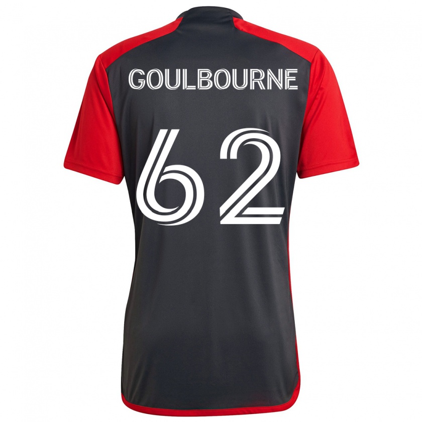 Kandiny Niño Camiseta Rohan Goulbourne #62 Rojo Grayn 1ª Equipación 2024/25 La Camisa Chile