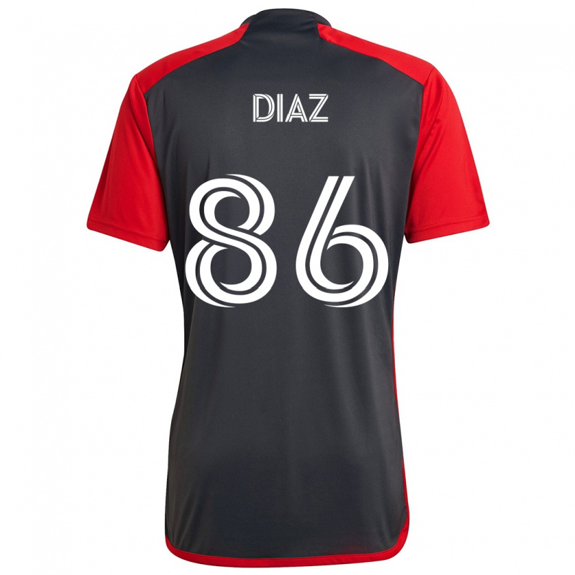 Kandiny Niño Camiseta Alec Díaz #86 Rojo Grayn 1ª Equipación 2024/25 La Camisa Chile