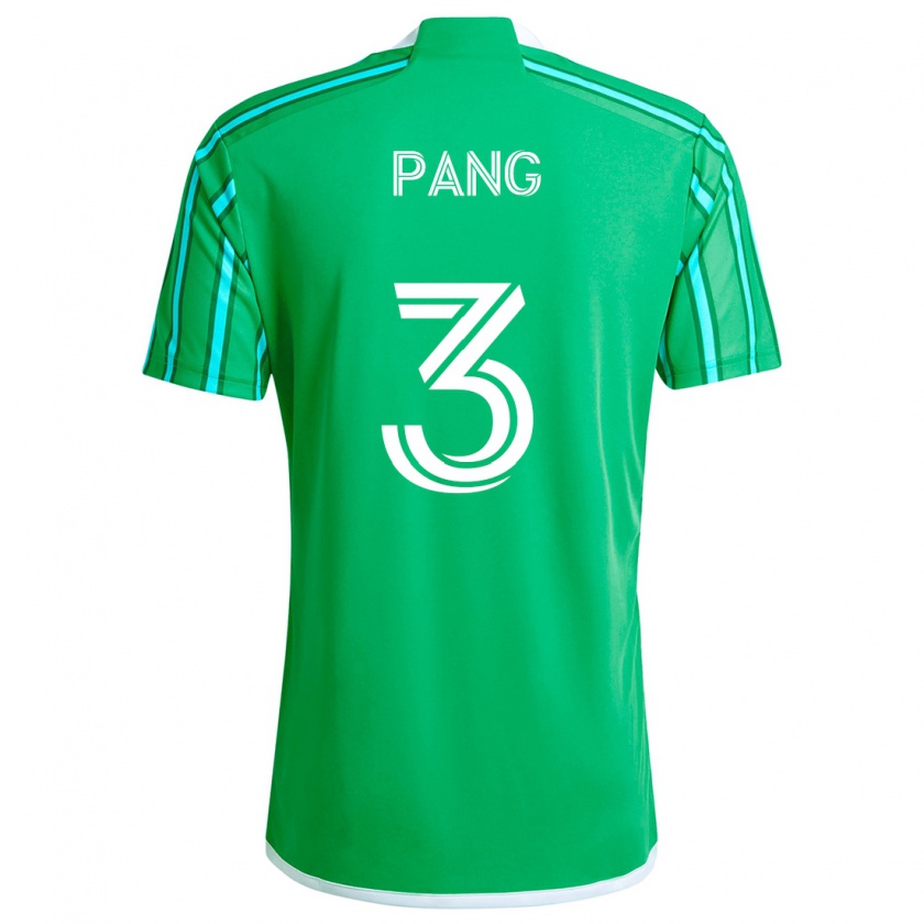 Kandiny Niño Camiseta Kaylene Pang #3 Verde Blanco 1ª Equipación 2024/25 La Camisa Chile