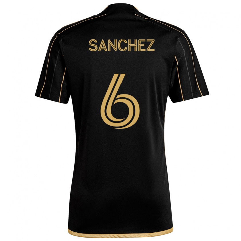 Kandiny Niño Camiseta Ilie Sánchez #6 Oro Negro 1ª Equipación 2024/25 La Camisa Chile